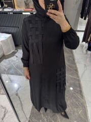 Lyocel Şeritli Ferace