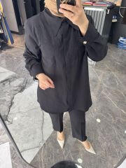 Pamuk Klas İşlemeli Gömlek