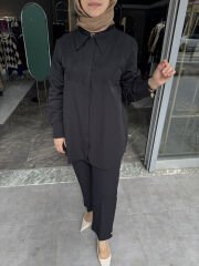 Pamuk Klas İşlemeli Gömlek