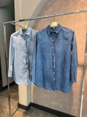 İnce Denim Gömlek