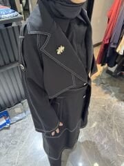 MİHRİBAN ÇAĞLI ÇİZGİ DİKİŞLİ TRENÇ