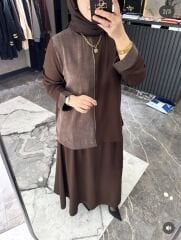 İpek Kupra Oysho Etekli Takım