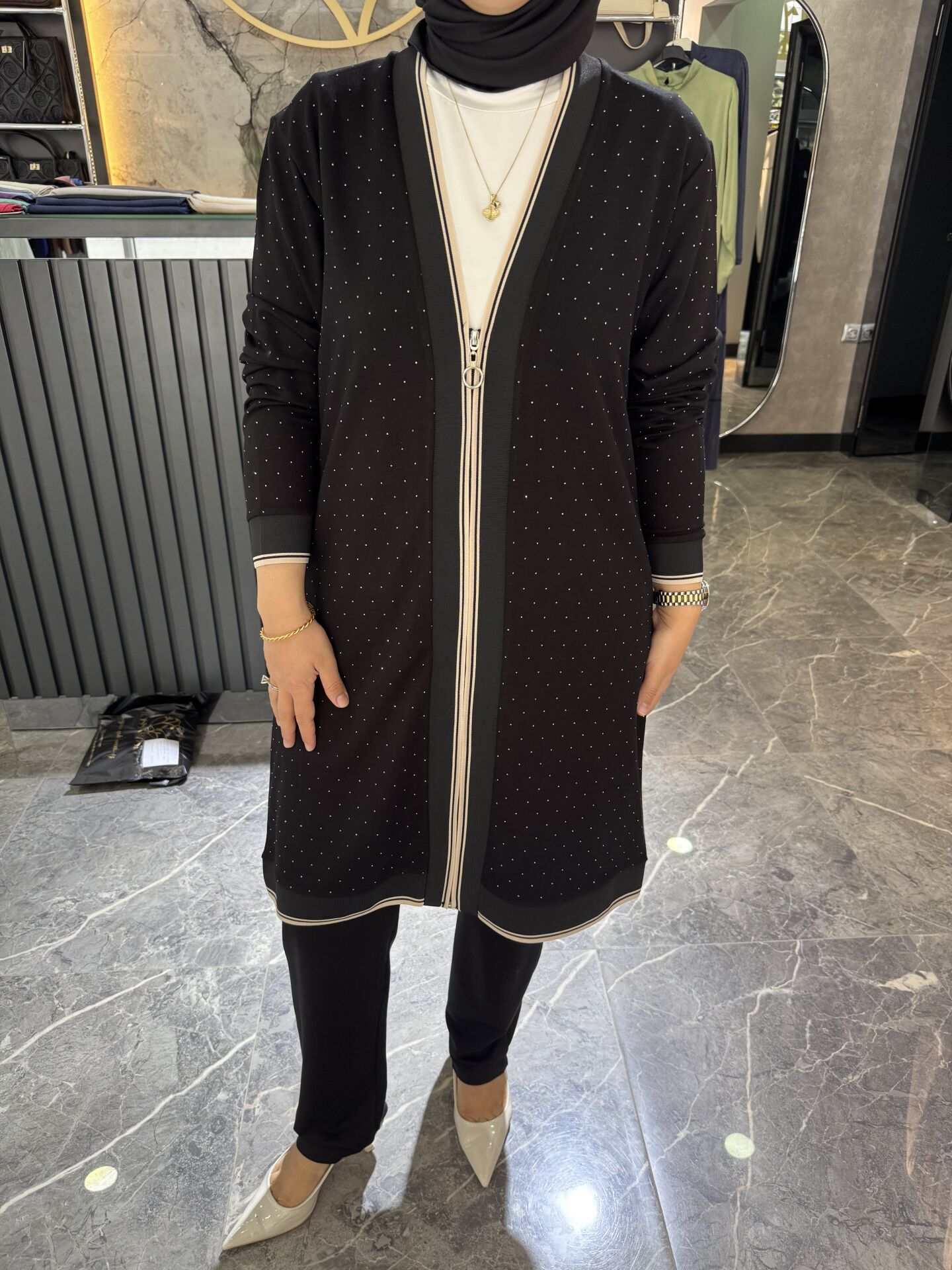 Bambu Penye Taşlı Takım