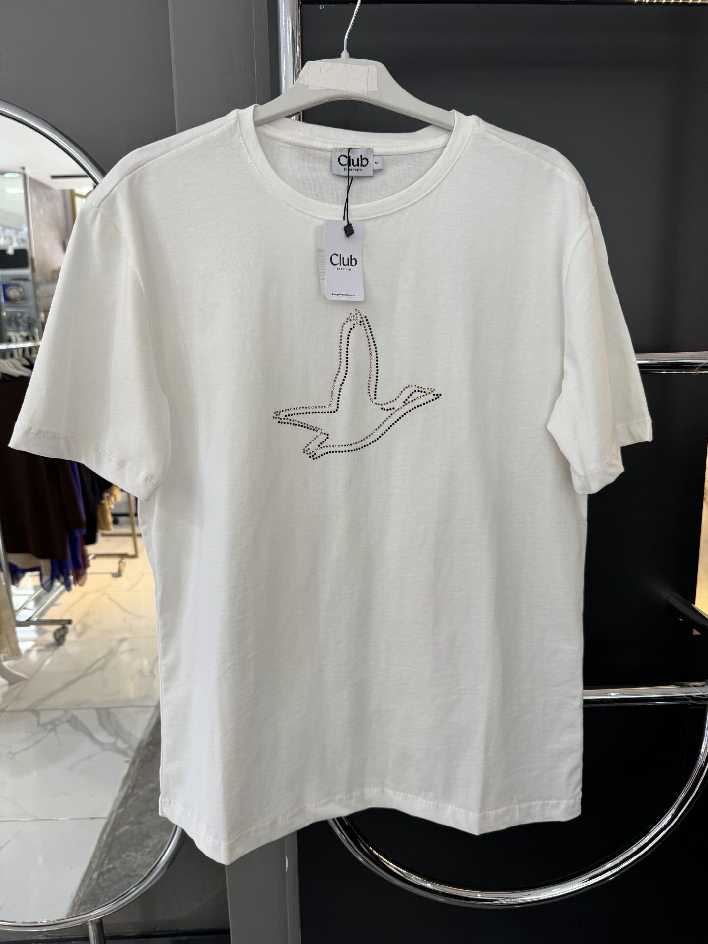 Bymn 2 renk taşlı Tshirt